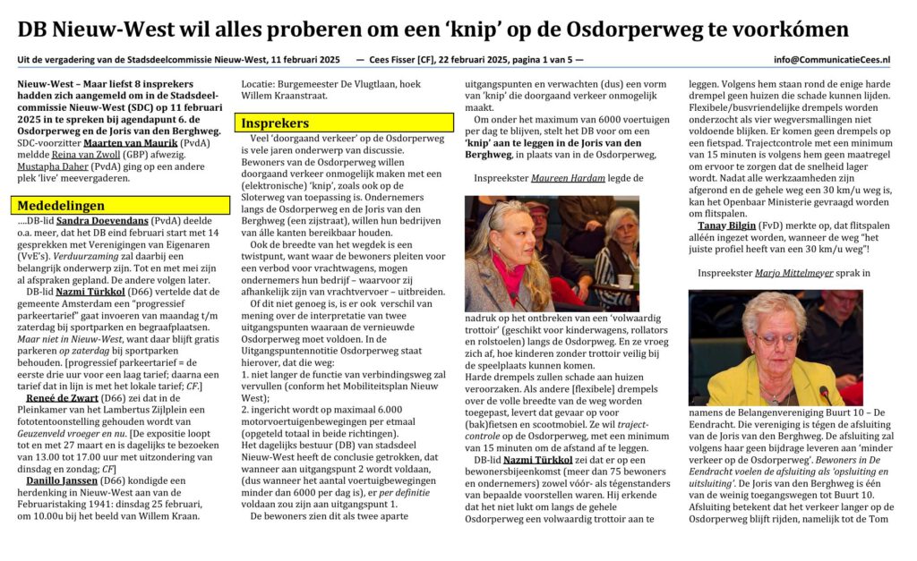 Nieuw-West wordt opgesloten door knip.